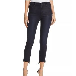 J Brand Alana Step Hem Zip Skinny Jeans in Hex - Size 28